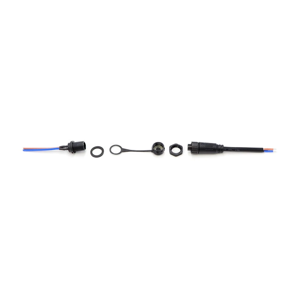 M16 2 Core Panel Mount Wasserdichter Steckverbinder mit Gewinde IP67