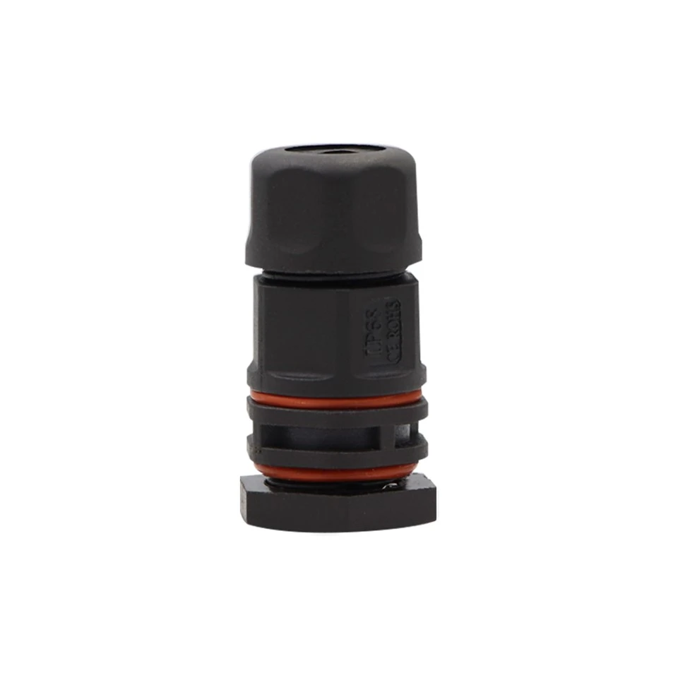 M16 3 Core Panel Mount Wasserdichter Steckverbinder mit Gewinde IP67